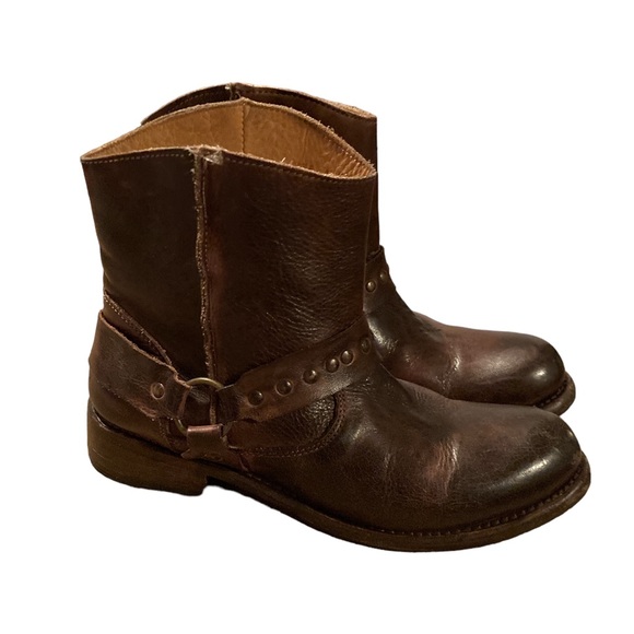 BED|STU Shoes - Bed Stu Cobbler Series Genuine Leather Harness Biker Boots
